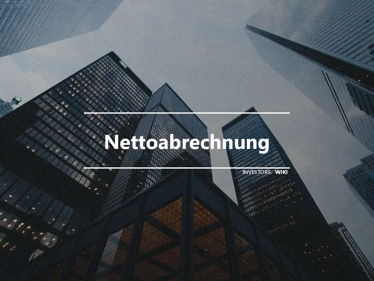 Nettoabrechnung