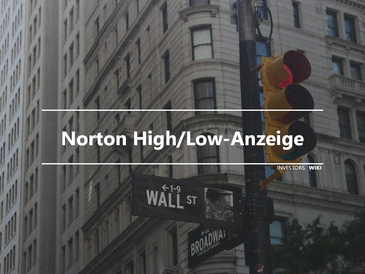 Norton High/Low-Anzeige