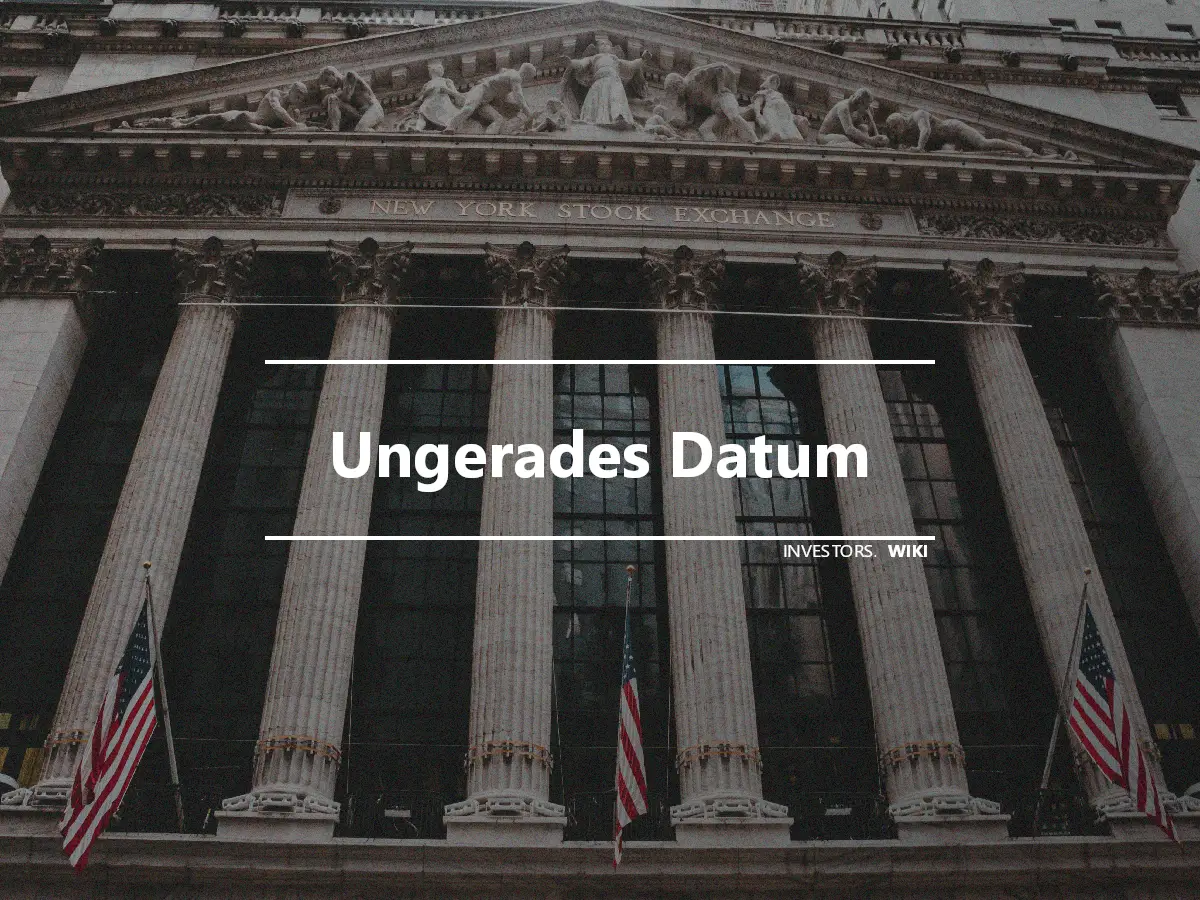 Ungerades Datum