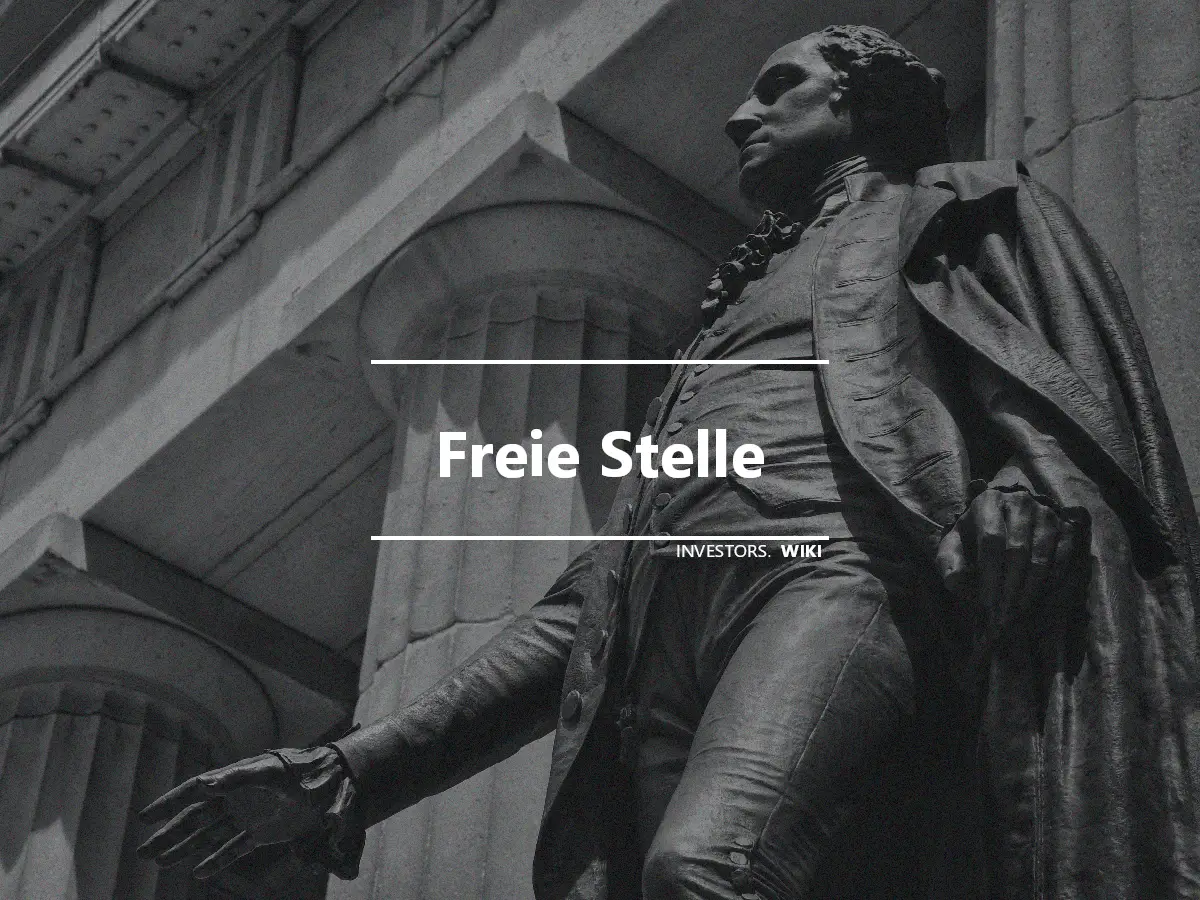 Freie Stelle