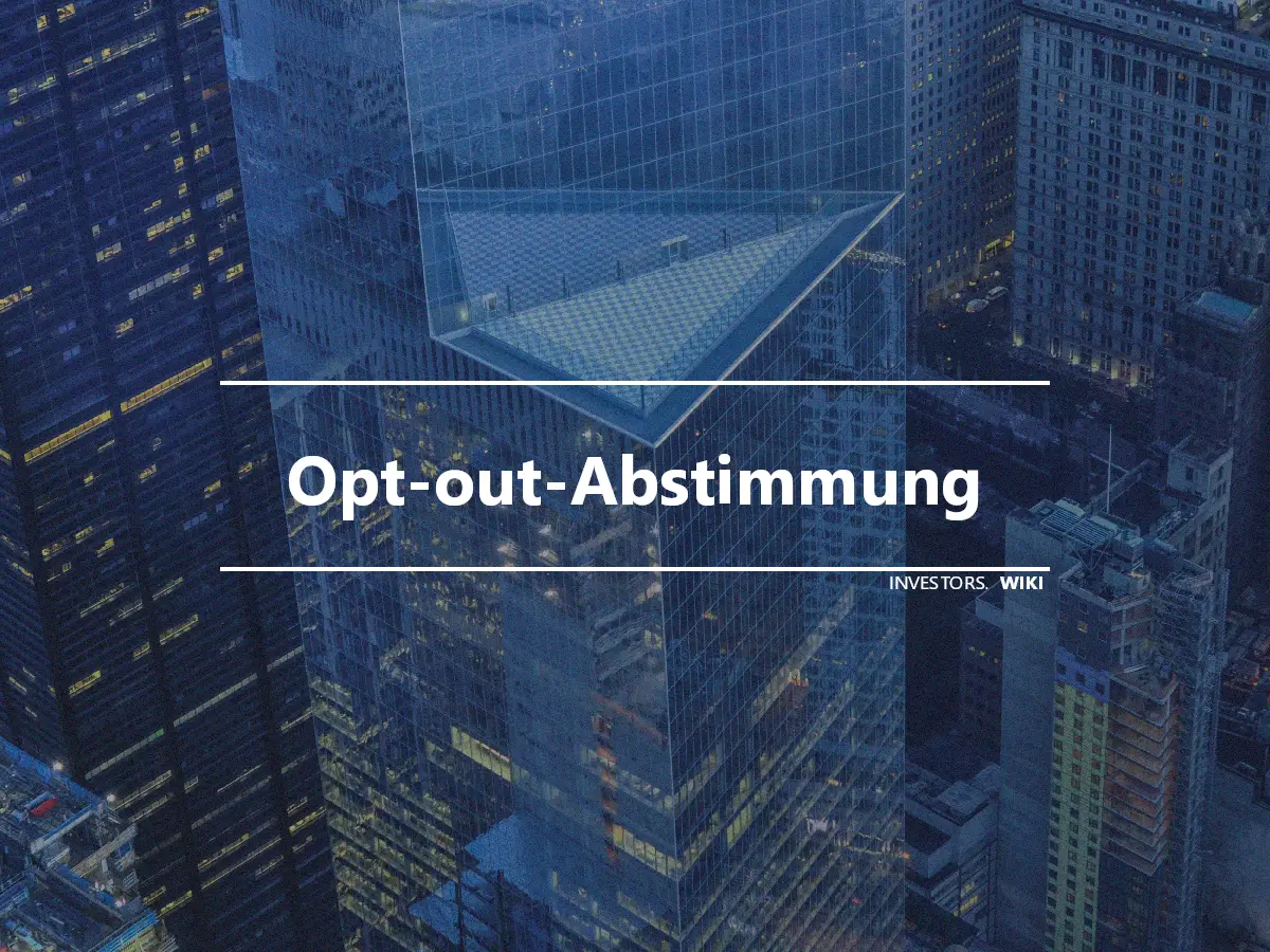 Opt-out-Abstimmung