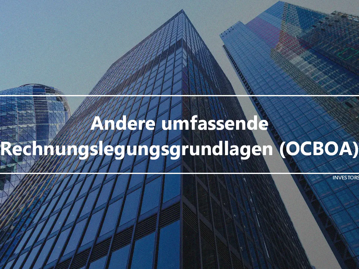 Andere umfassende Rechnungslegungsgrundlagen (OCBOA)