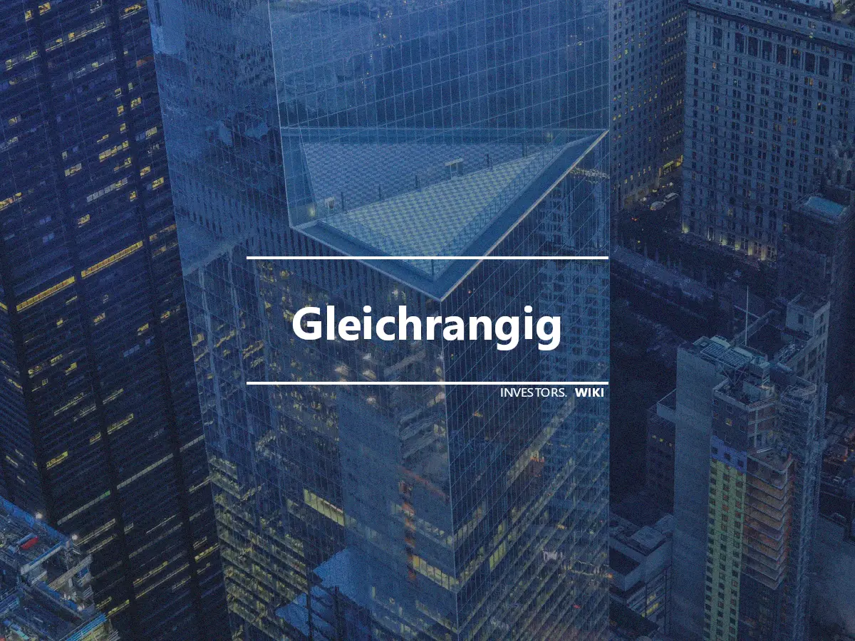 Gleichrangig