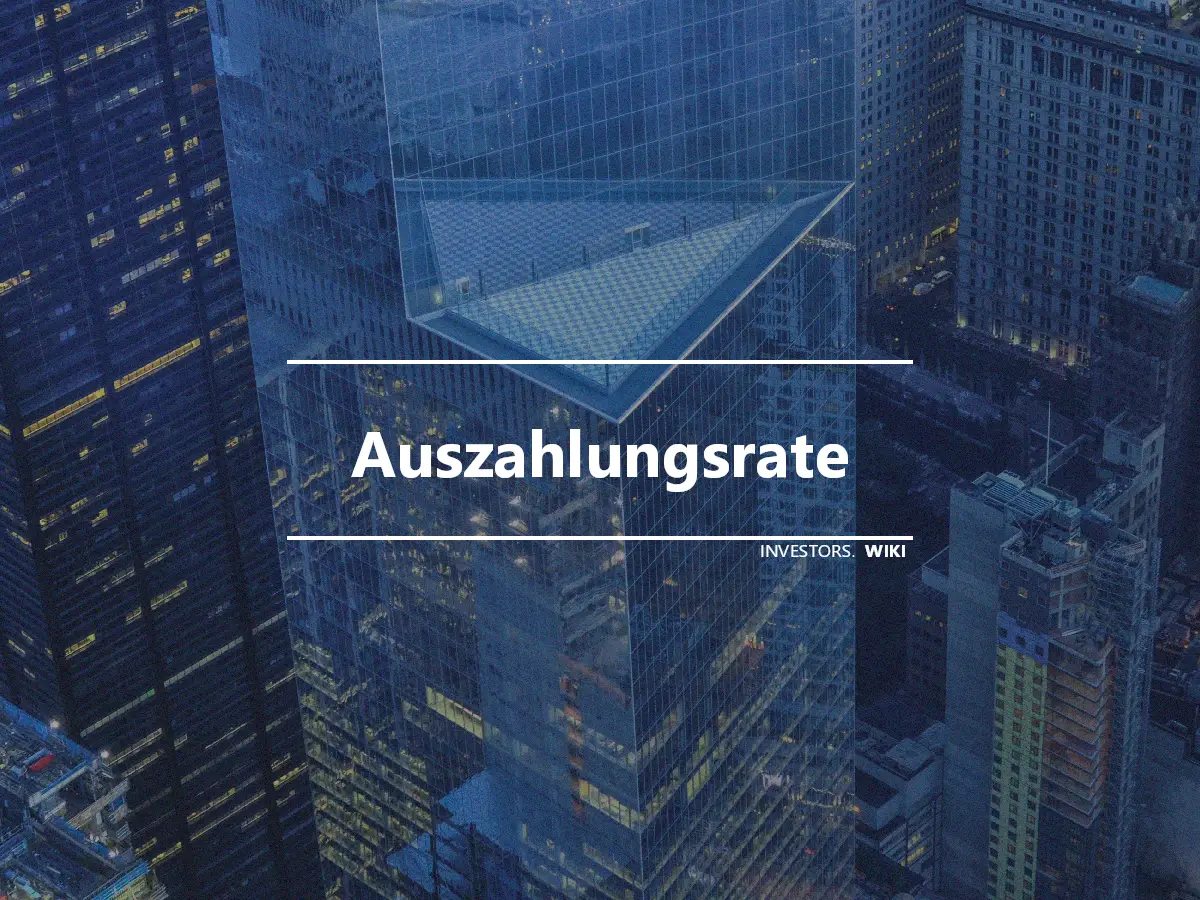 Auszahlungsrate