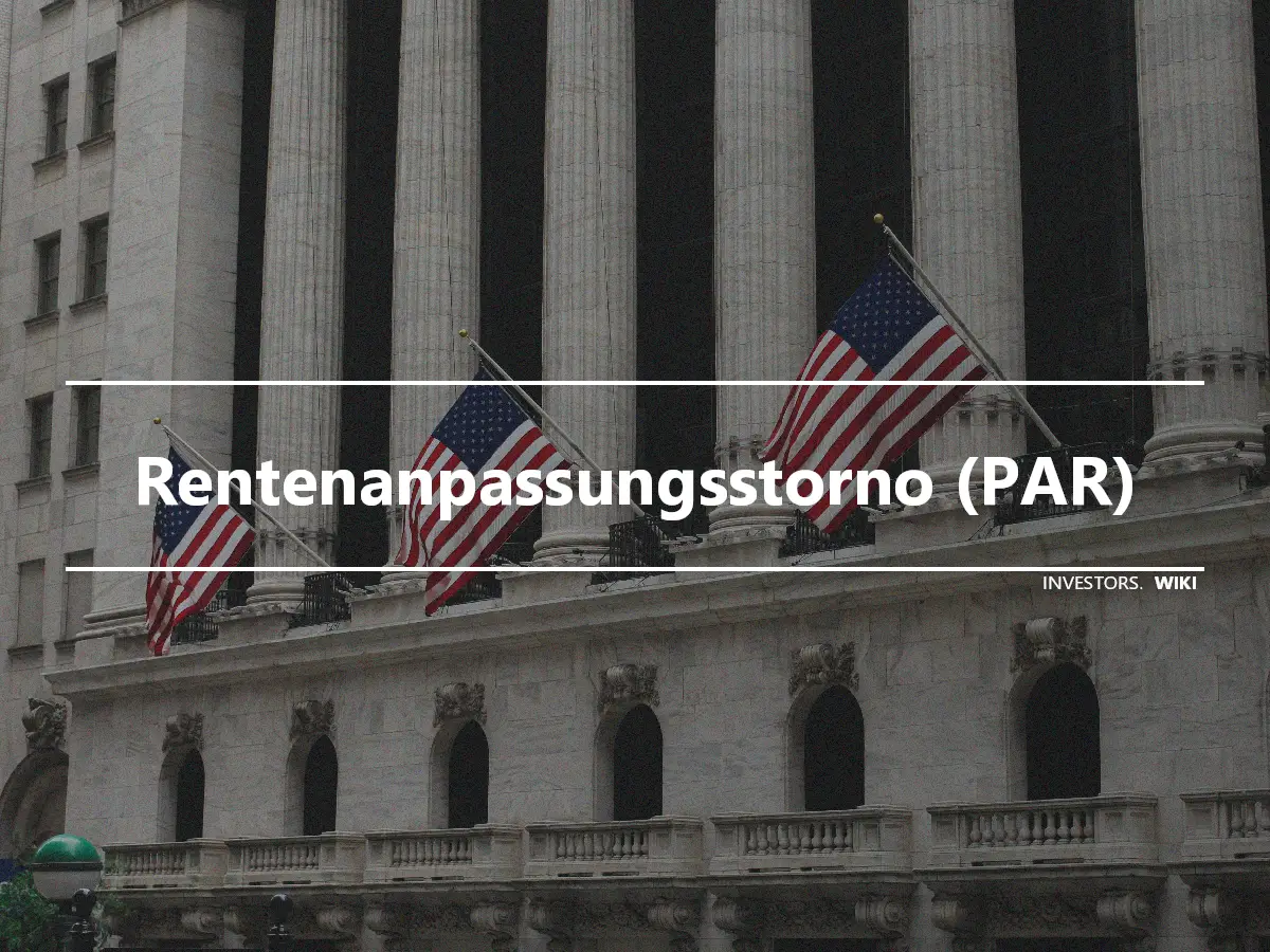 Rentenanpassungsstorno (PAR)