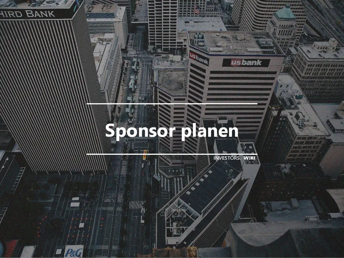 Sponsor planen