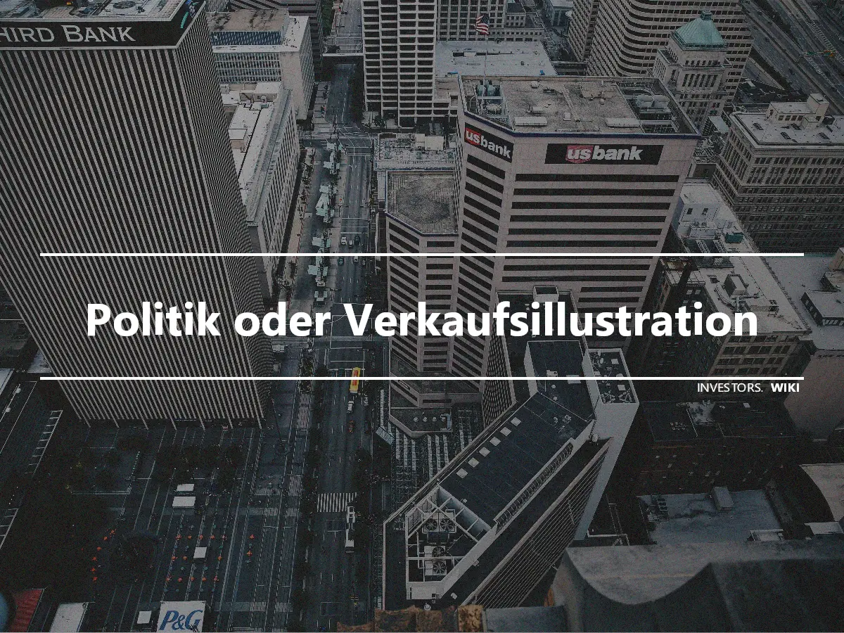 Politik oder Verkaufsillustration