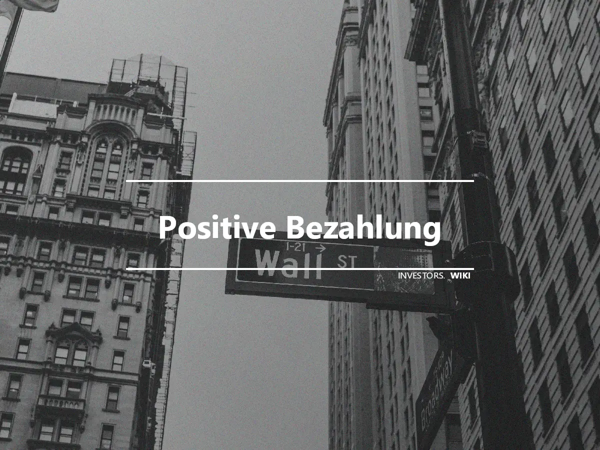 Positive Bezahlung