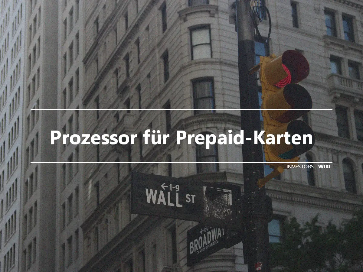 Prozessor für Prepaid-Karten