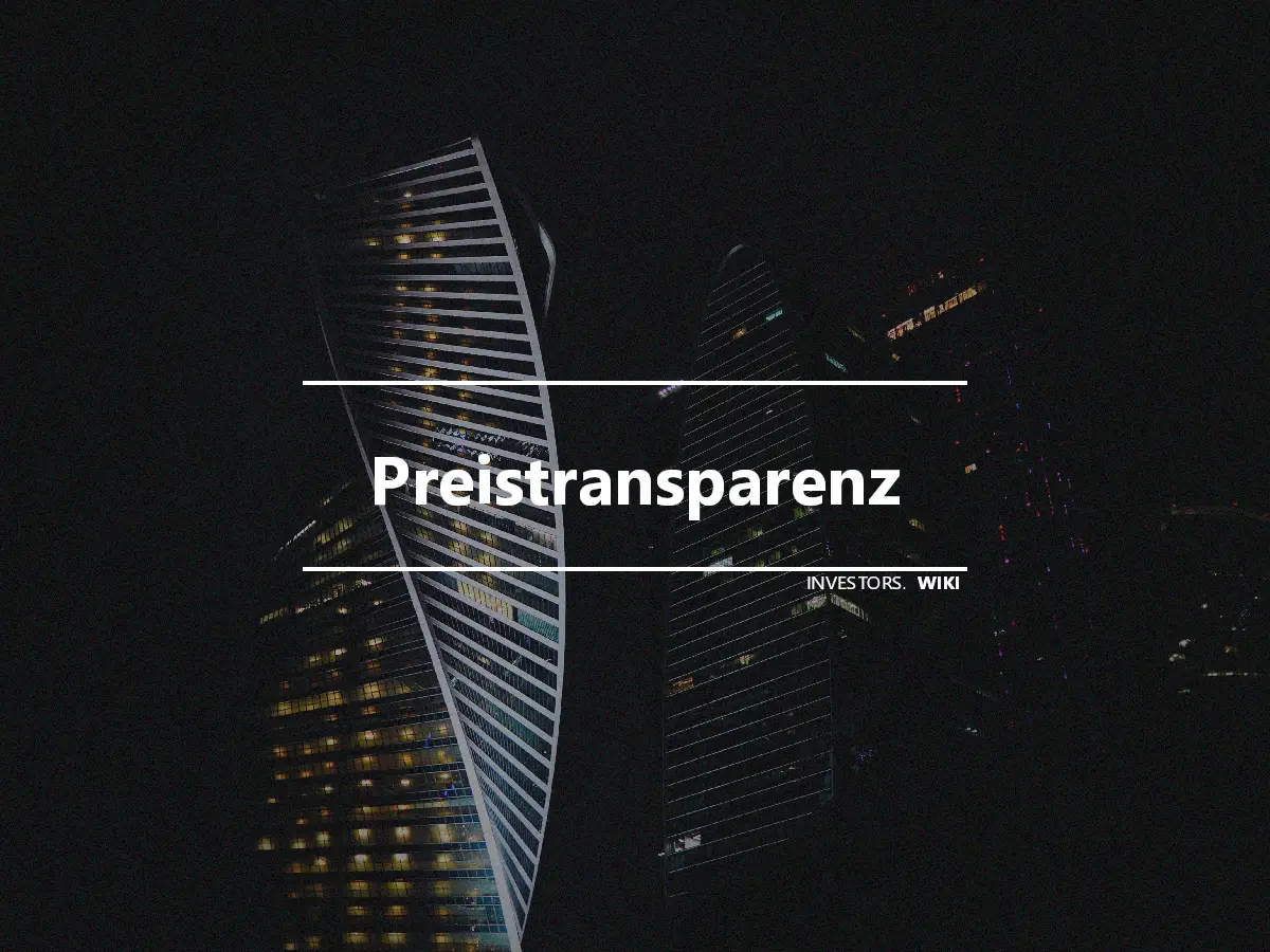 Preistransparenz