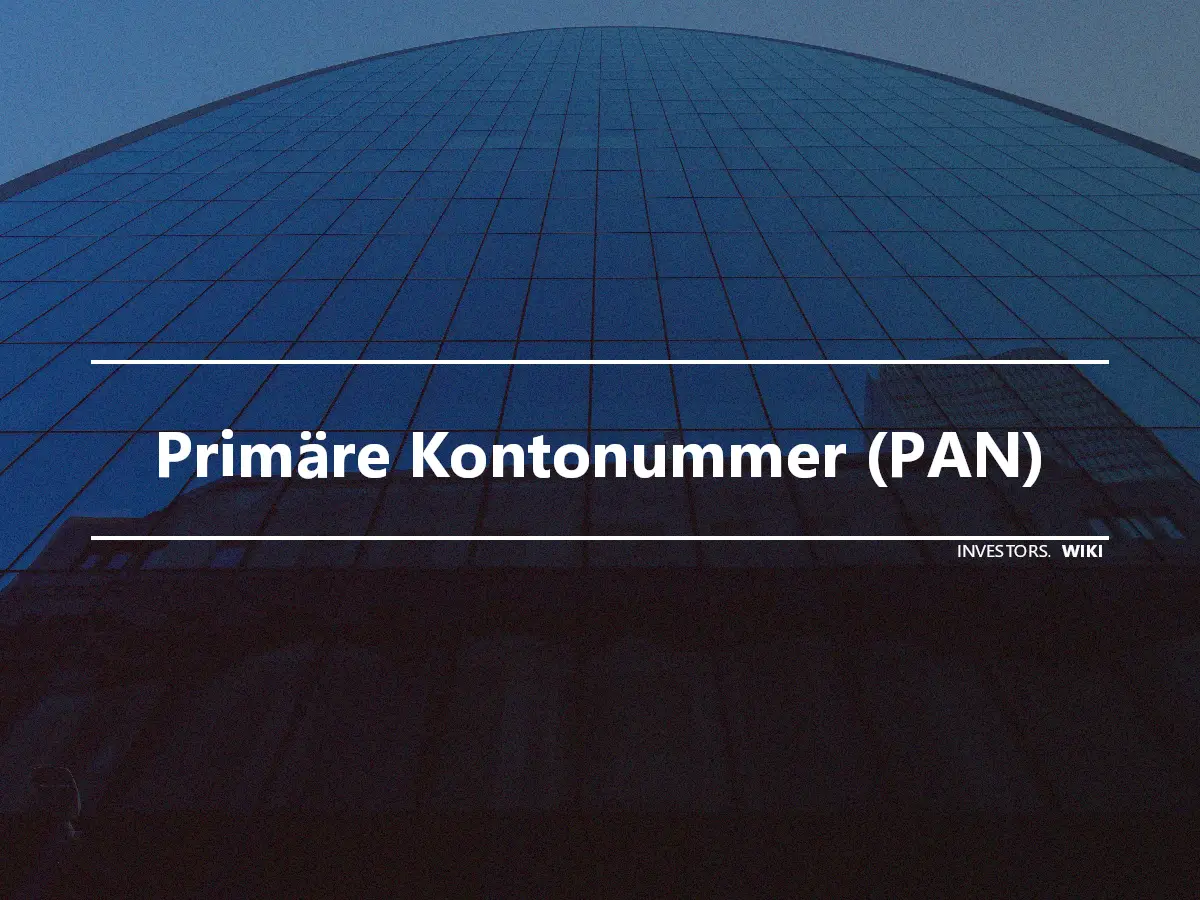 Primäre Kontonummer (PAN)