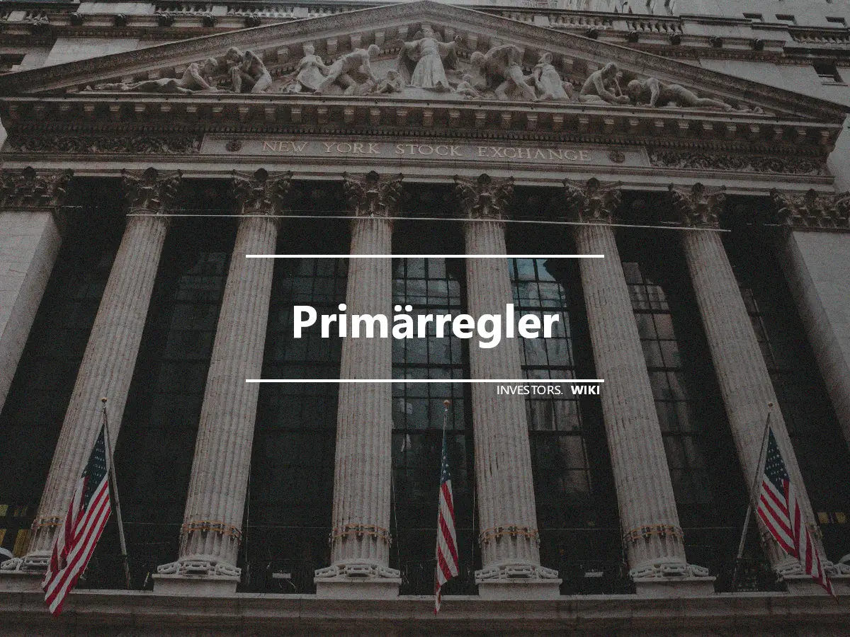 Primärregler