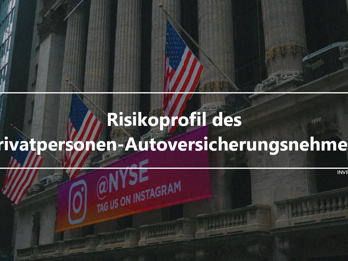 Risikoprofil des Privatpersonen-Autoversicherungsnehmers