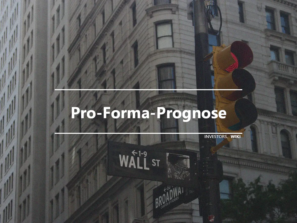 Pro-Forma-Prognose