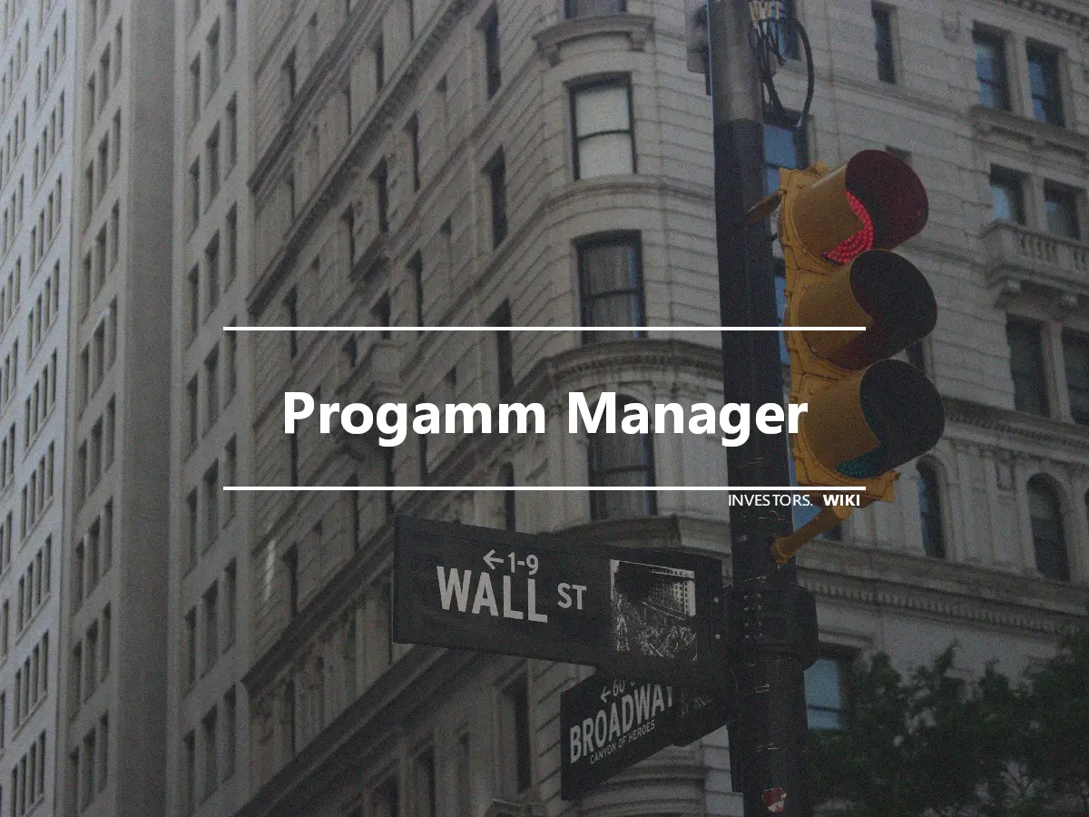 Progamm Manager