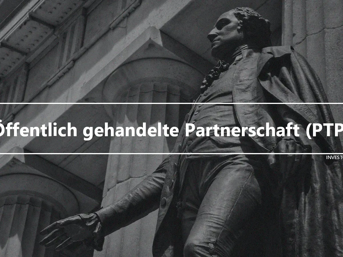 Öffentlich gehandelte Partnerschaft (PTP)