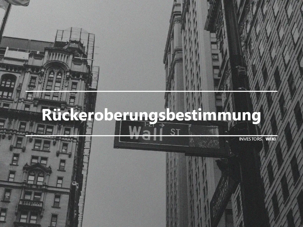 Rückeroberungsbestimmung