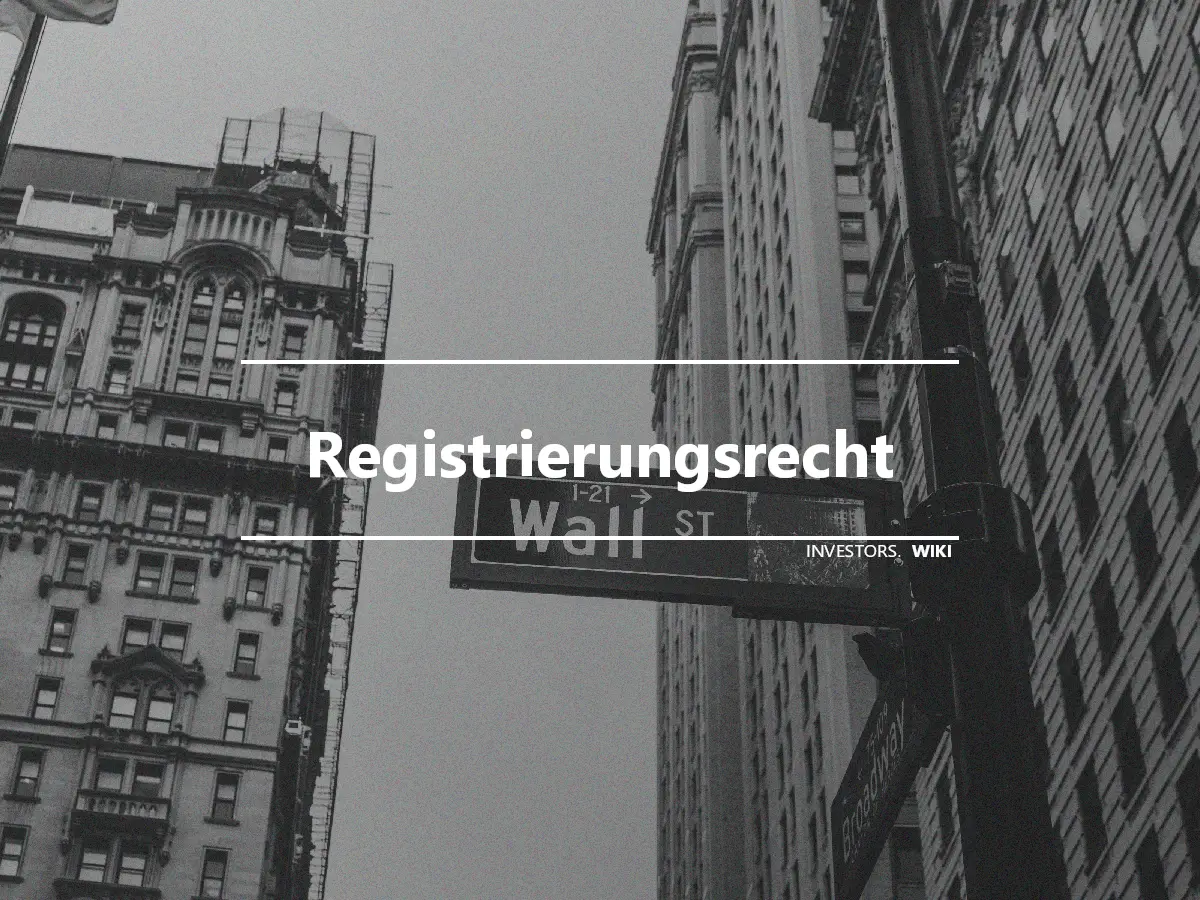 Registrierungsrecht