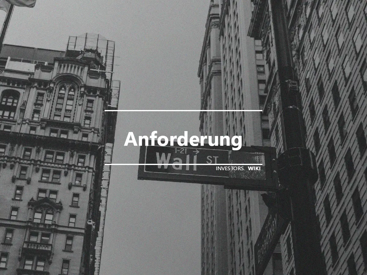 Anforderung