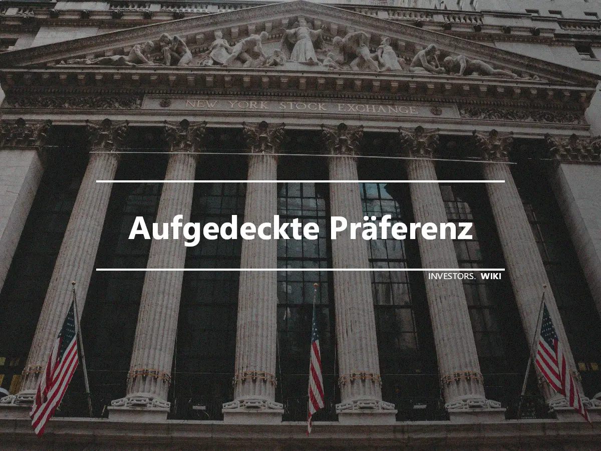 Aufgedeckte Präferenz