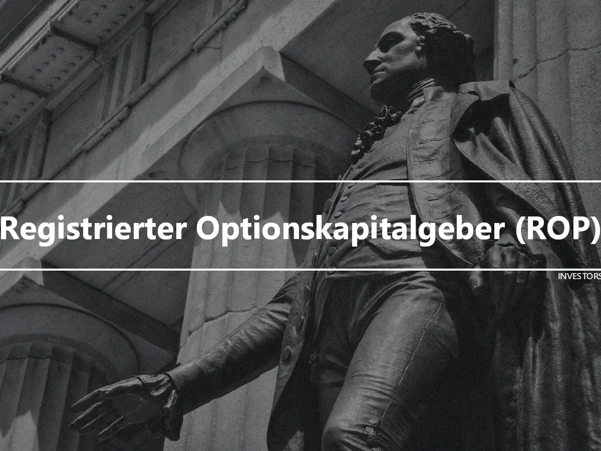 Registrierter Optionskapitalgeber (ROP)