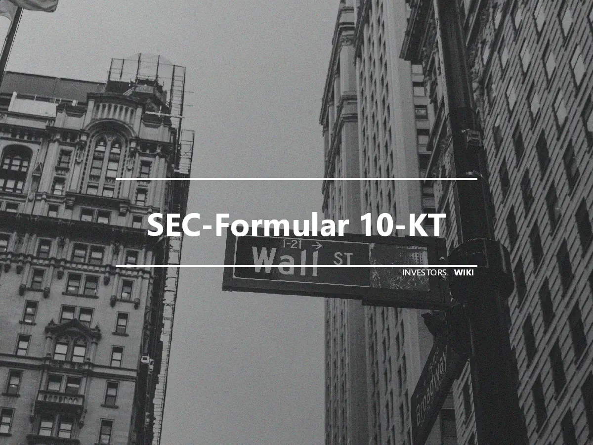 SEC-Formular 10-KT