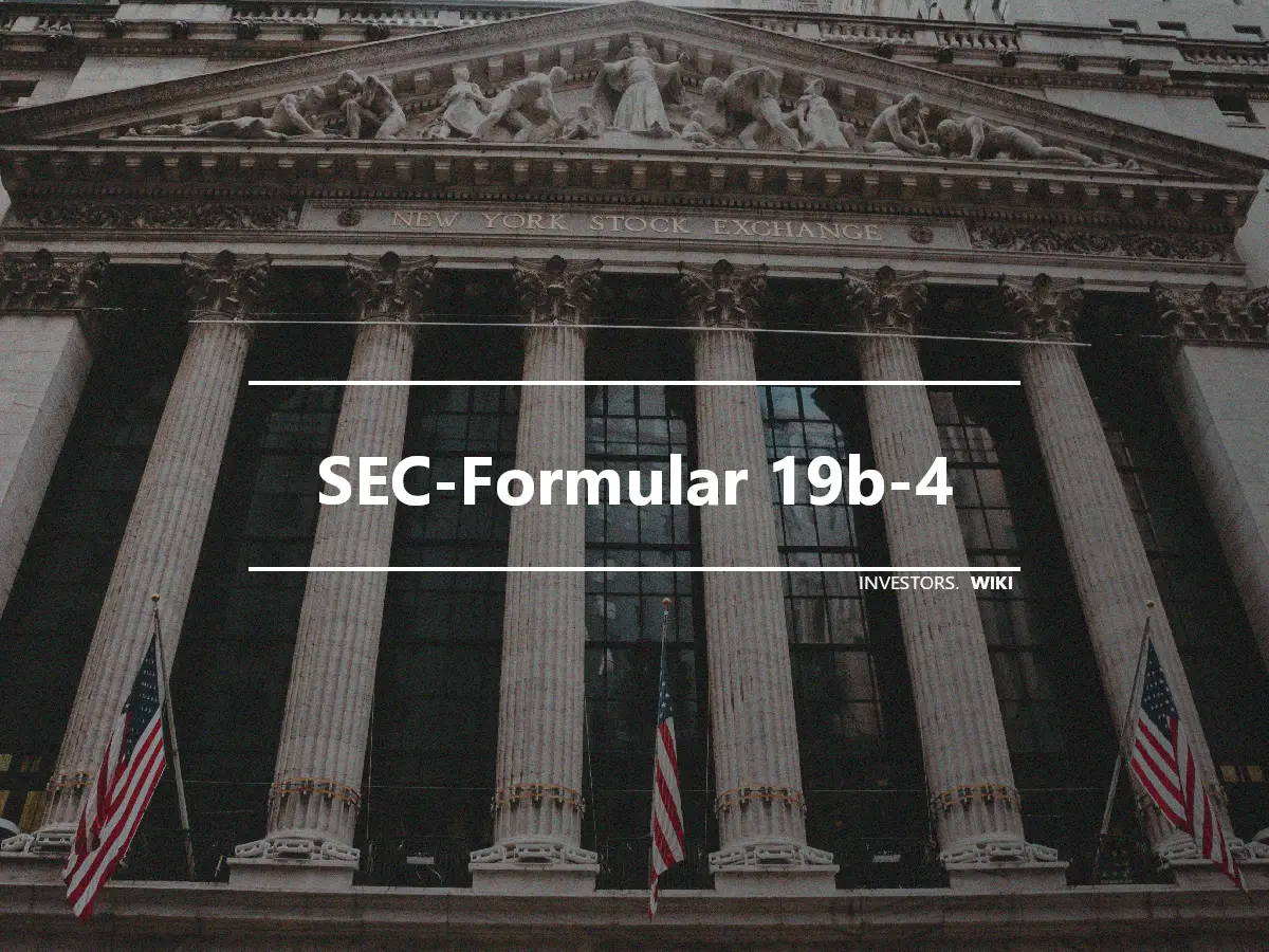 SEC-Formular 19b-4