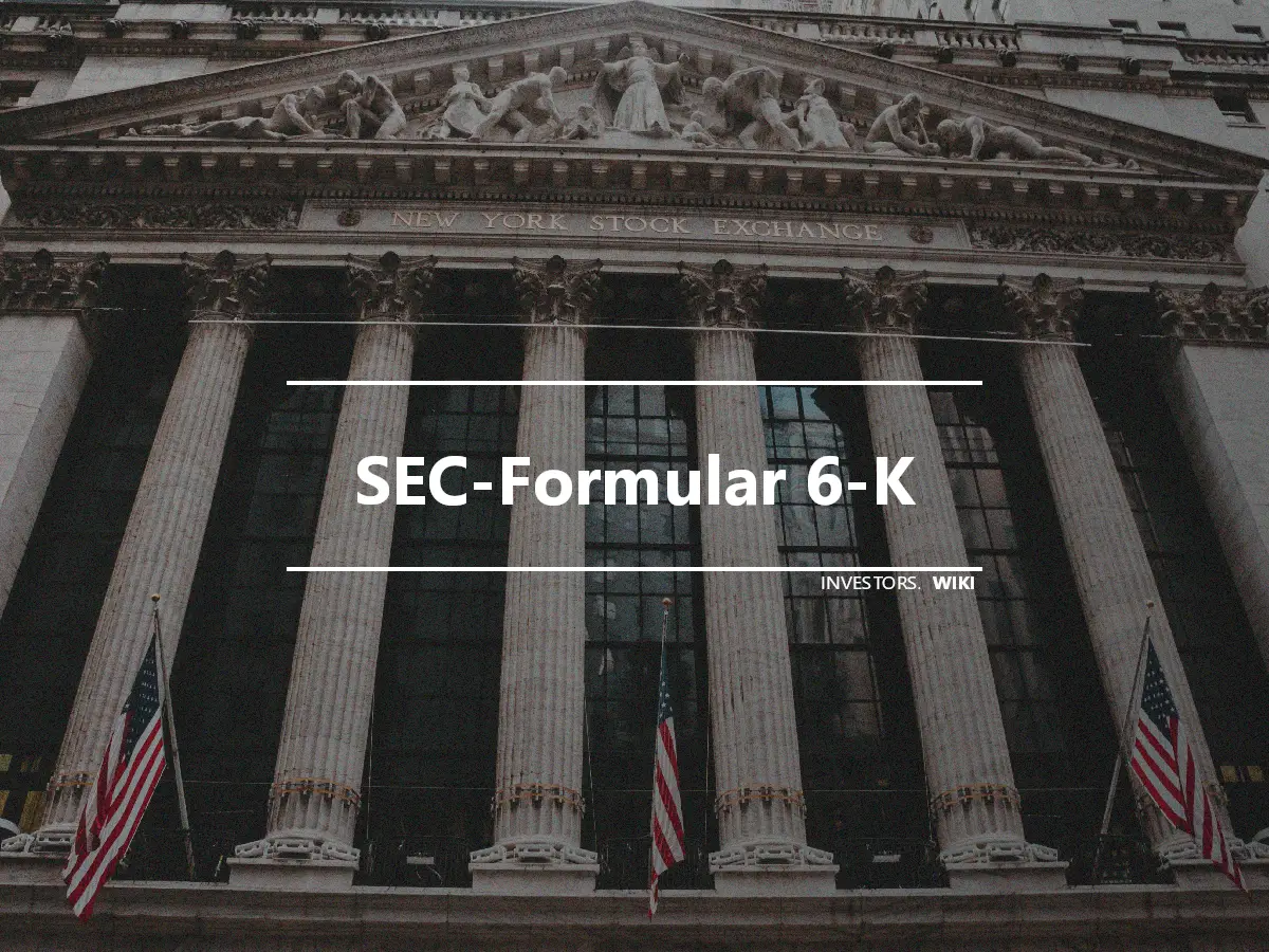 SEC-Formular 6-K