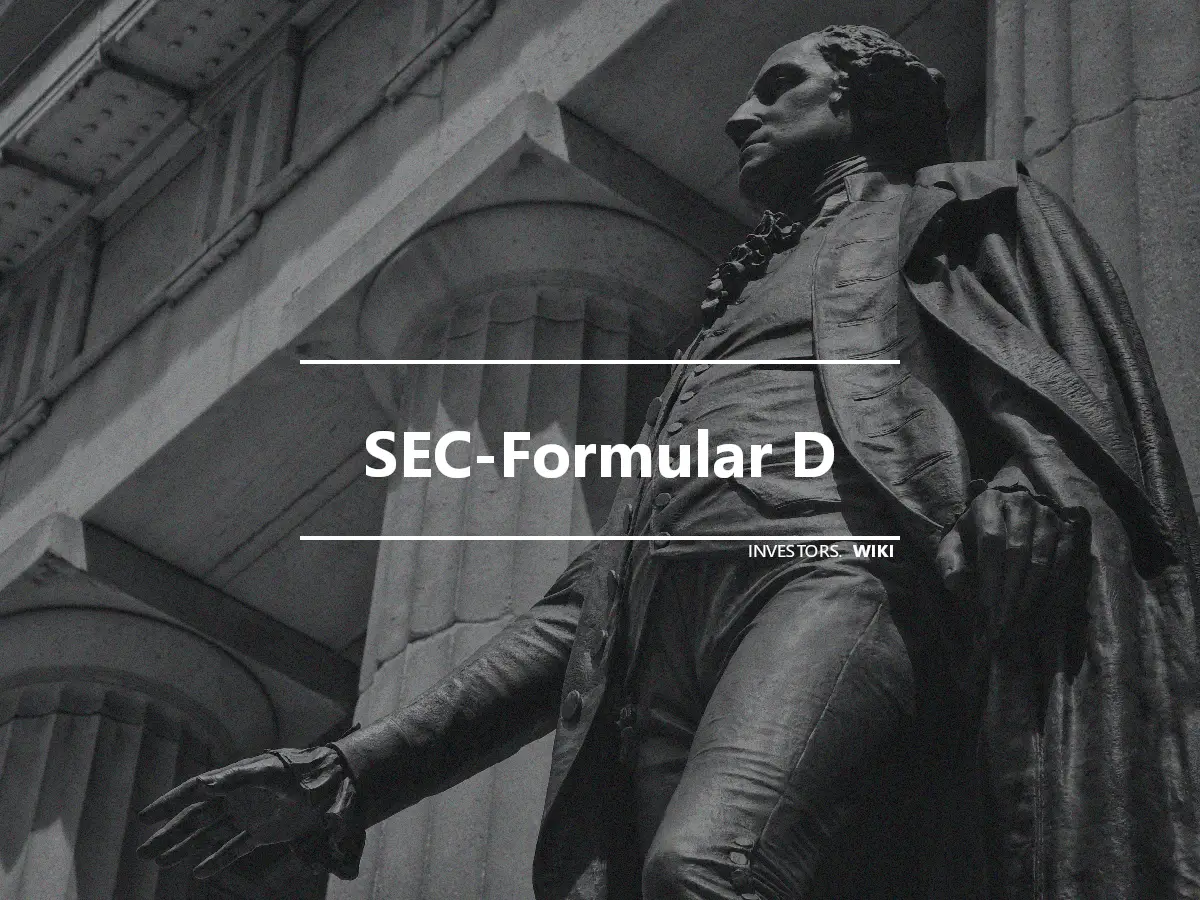 SEC-Formular D