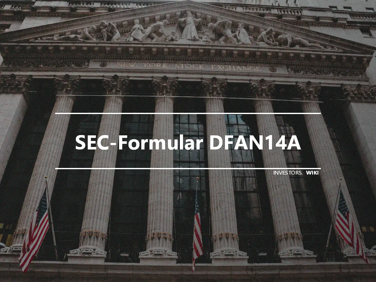 SEC-Formular DFAN14A