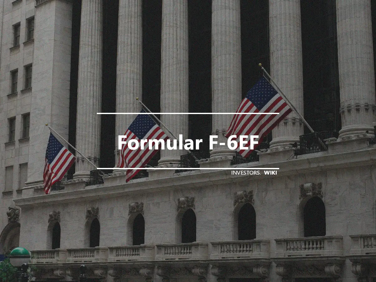 Formular F-6EF