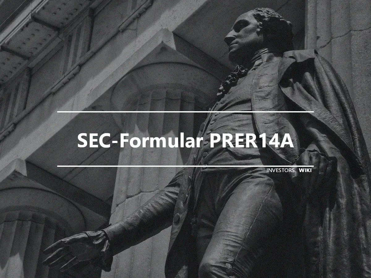 SEC-Formular PRER14A