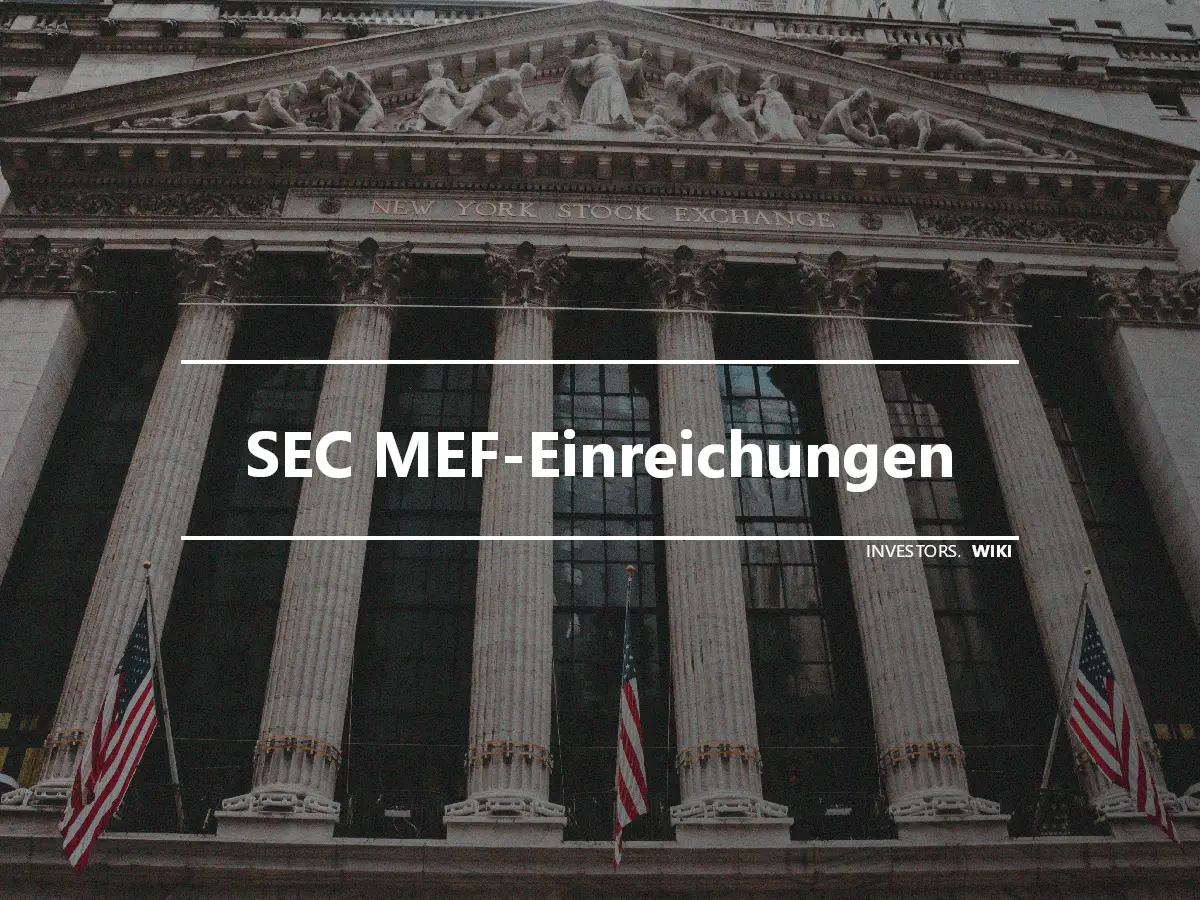 SEC MEF-Einreichungen
