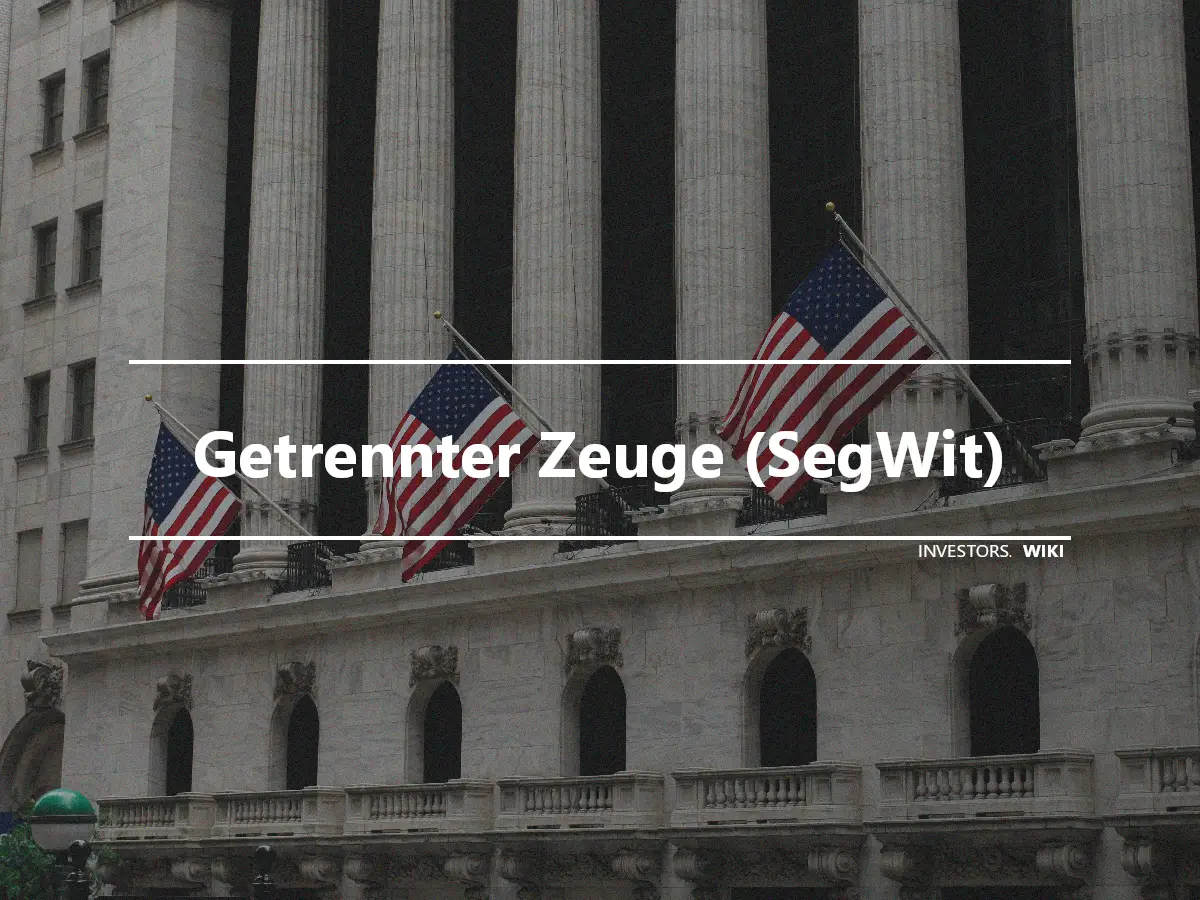 Getrennter Zeuge (SegWit)