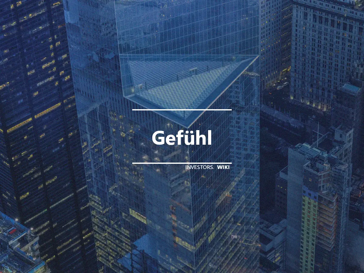 Gefühl