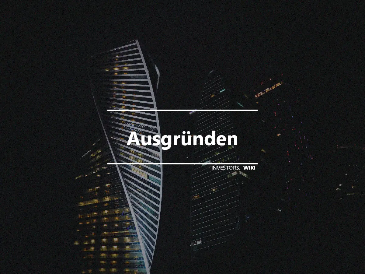 Ausgründen