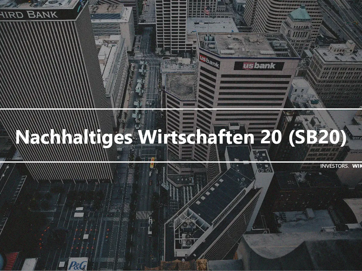 Nachhaltiges Wirtschaften 20 (SB20)