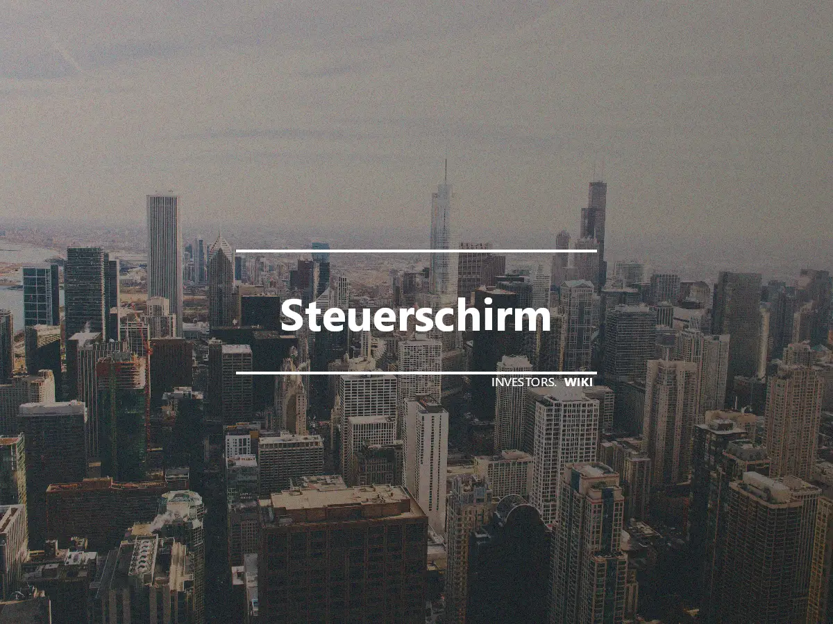 Steuerschirm