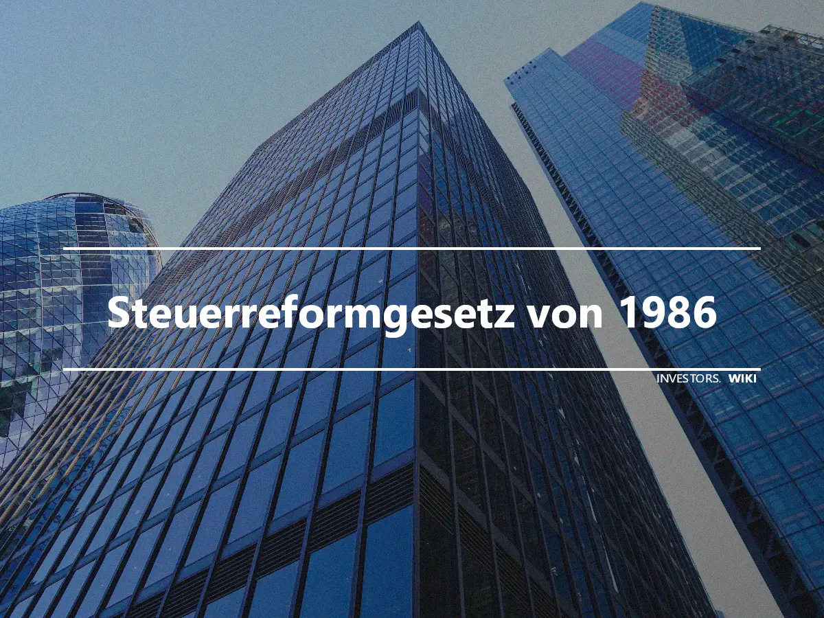 Steuerreformgesetz von 1986