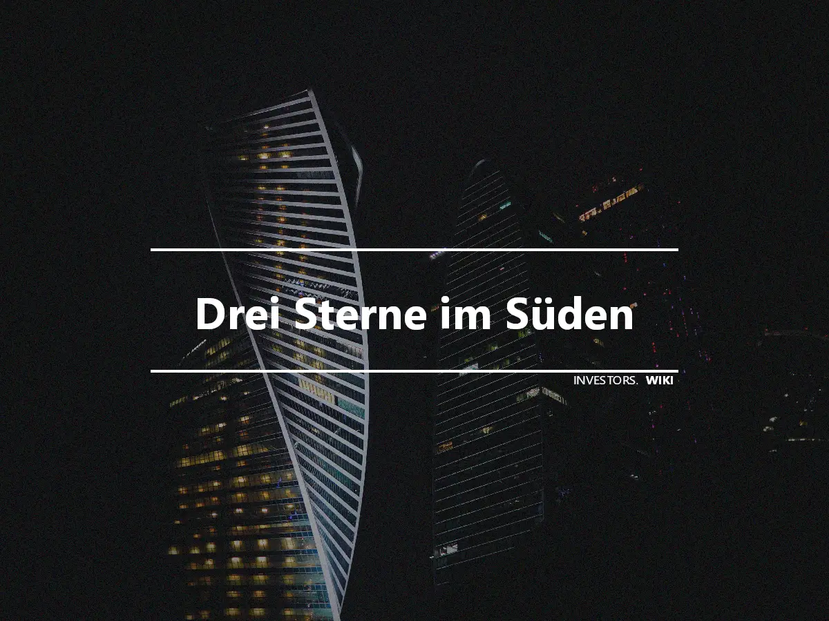 Drei Sterne im Süden