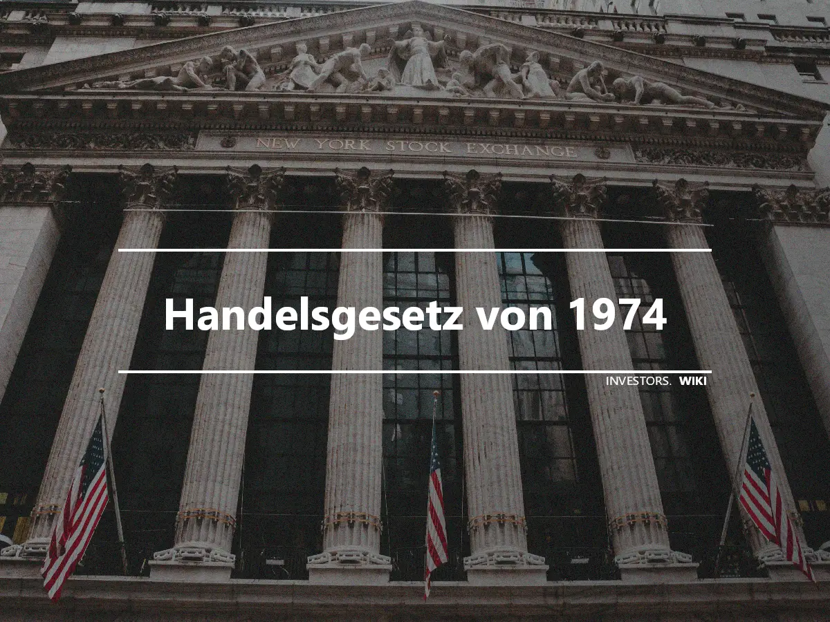 Handelsgesetz von 1974