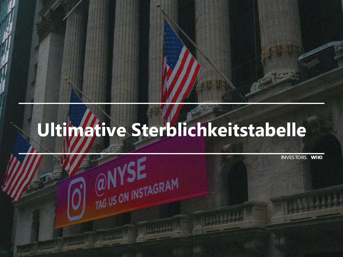 Ultimative Sterblichkeitstabelle