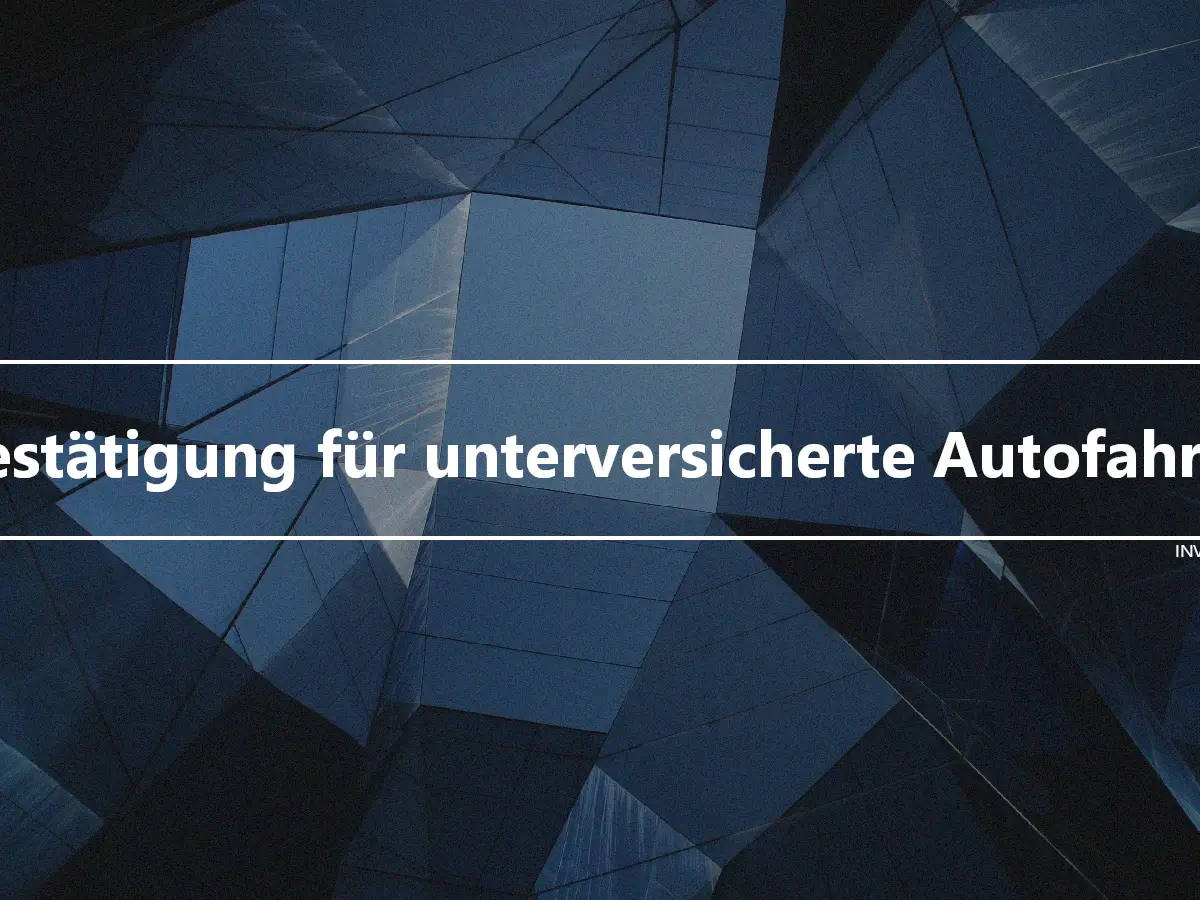 Bestätigung für unterversicherte Autofahrer