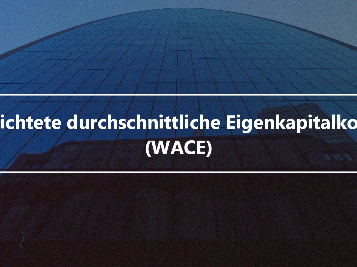 Gewichtete durchschnittliche Eigenkapitalkosten (WACE)