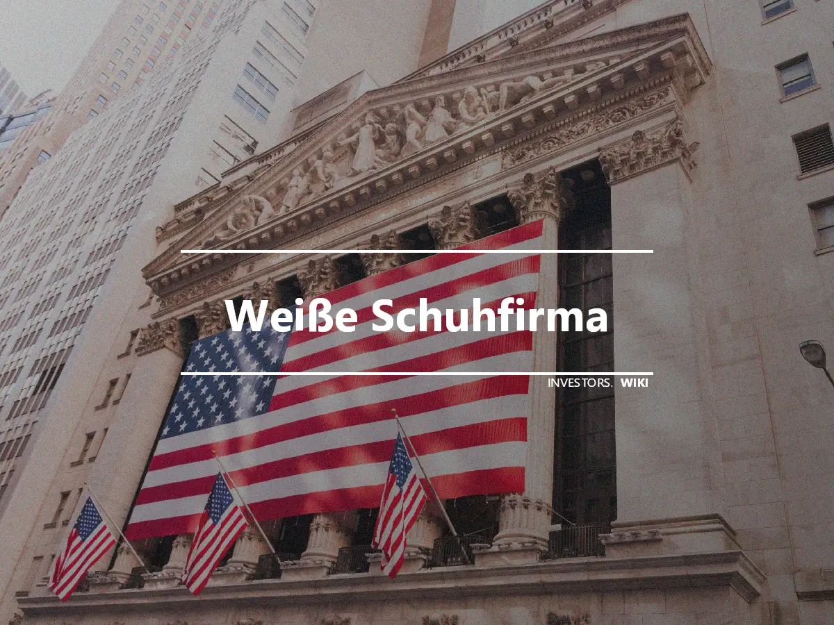 Weiße Schuhfirma