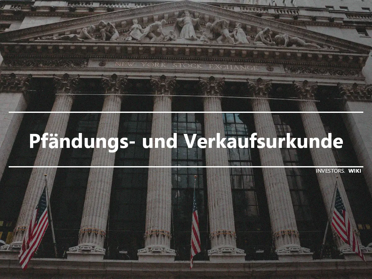 Pfändungs- und Verkaufsurkunde