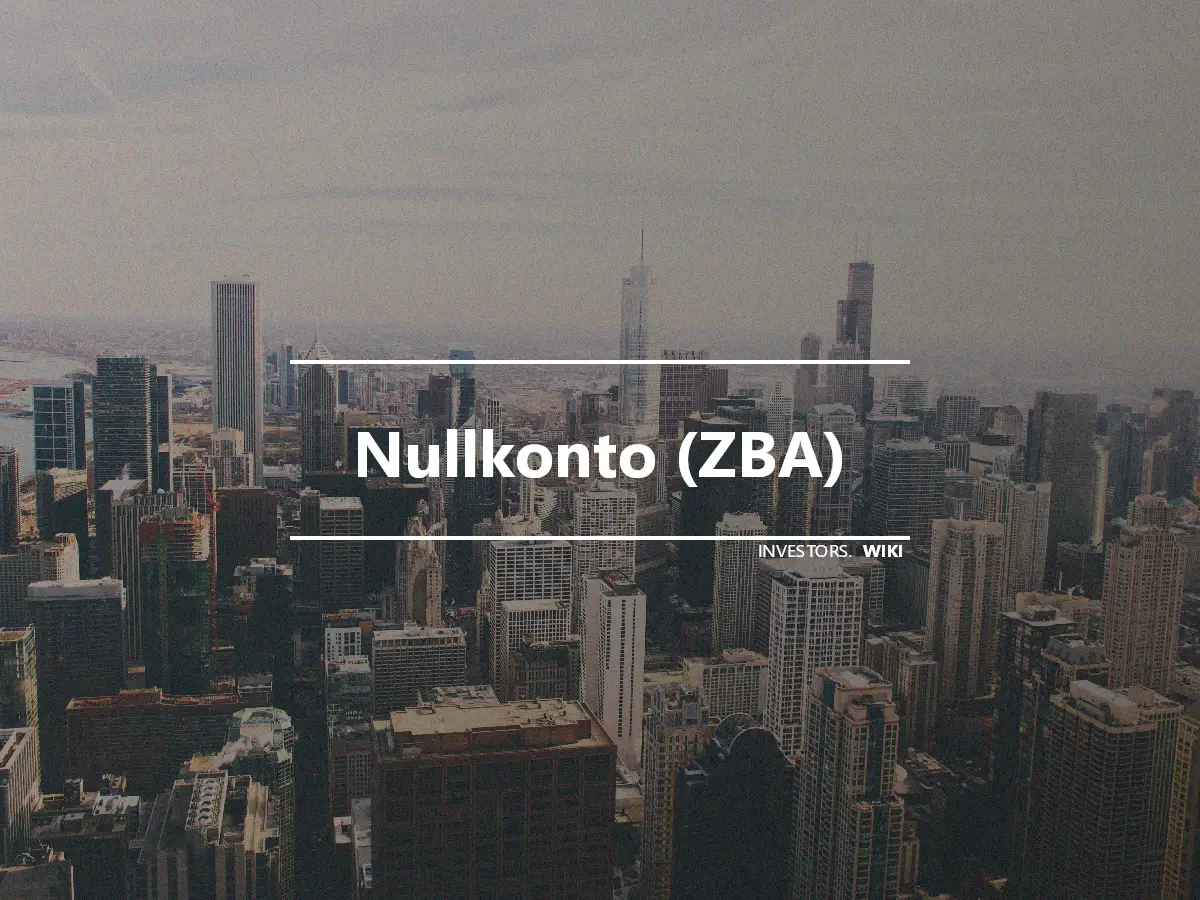 Nullkonto (ZBA)