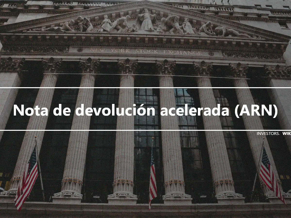 Nota de devolución acelerada (ARN)