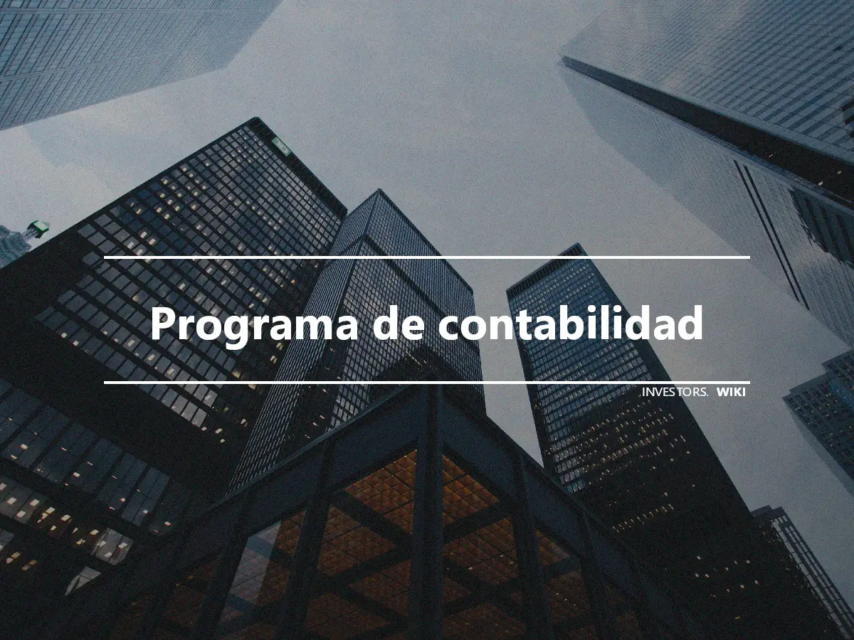 Programa de contabilidad