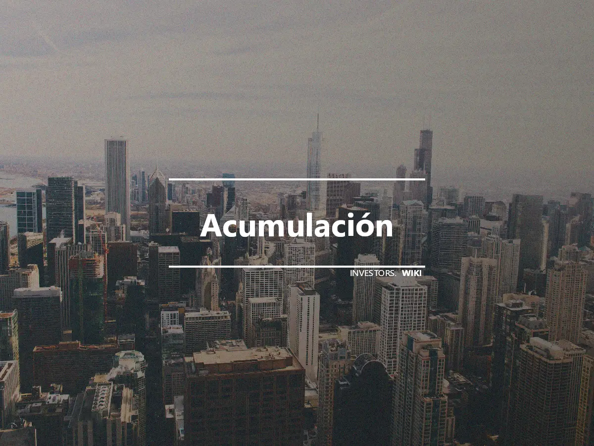 Acumulación